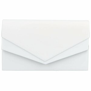 Dámska spoločenská listová kabelka biela - Delami Monica