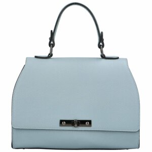 Dámska kožená kabelka do ruky svetlo modrá - ItalY Yoselin