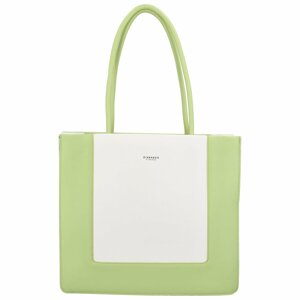 Dámska kabelka cez rameno svetlá zeleno biela - DIANA & CO Noilen